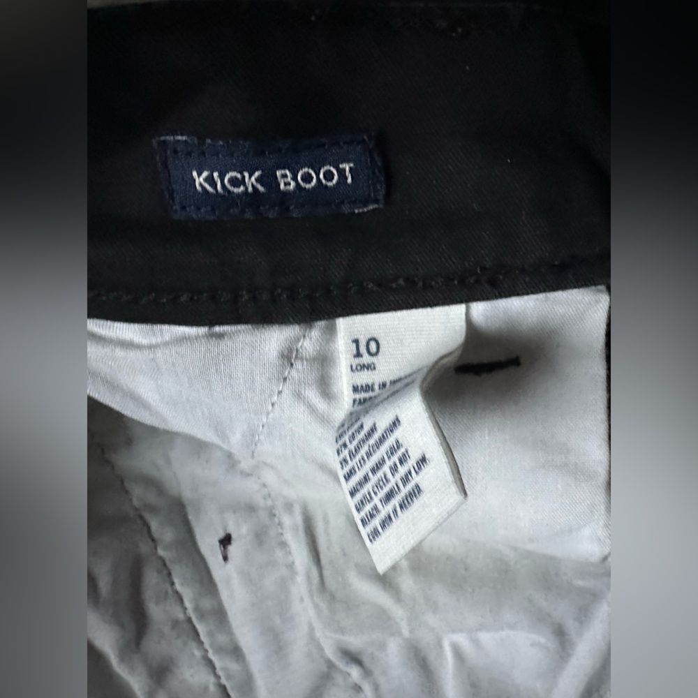 American Eagle Outfitters Black Kick Boot Cut Pants - Picture 2 of 4
